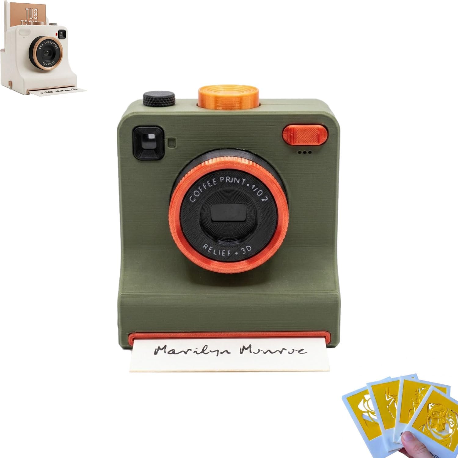 🔥 LAST DAY 50% OFF 🔥 3D-Printed Latte Art Camera Stencil Tool