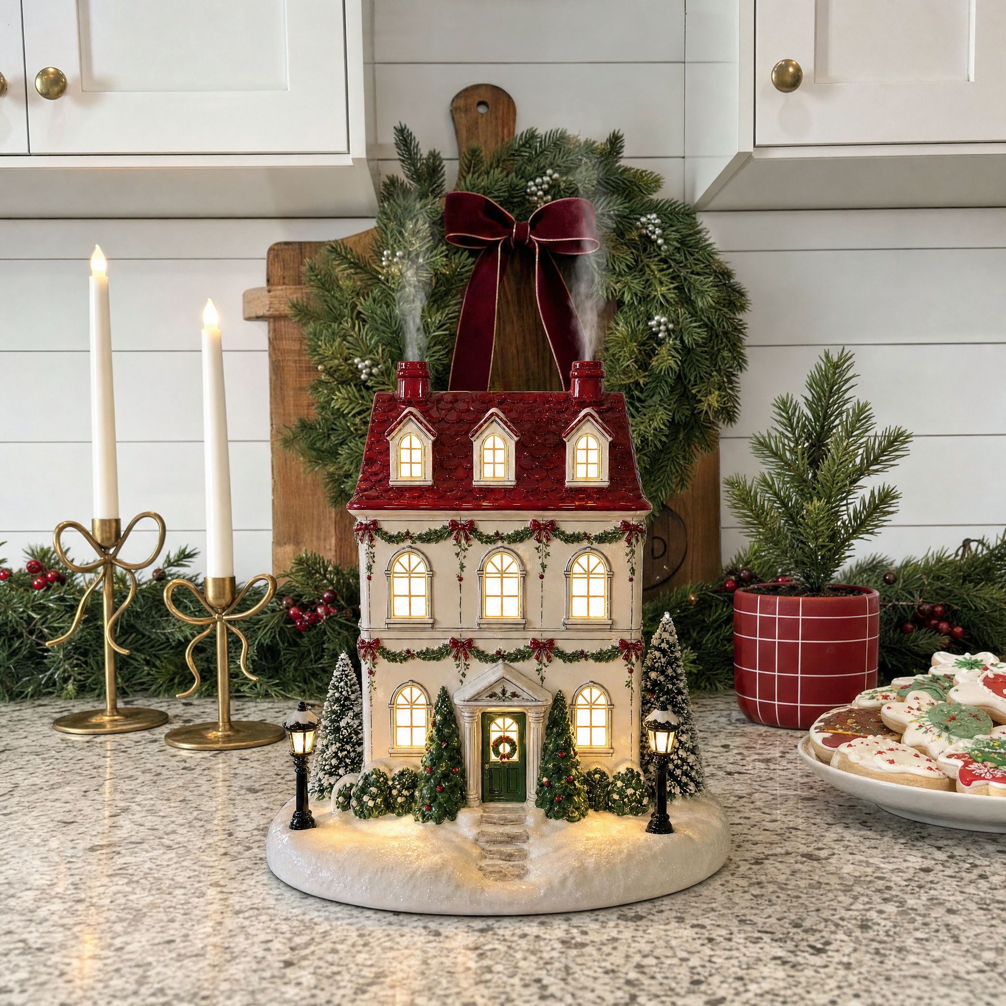 🔥 LAST DAY 50% OFF 🔥 Mistletown Lane™ Christmas Cottage Aroma Diffuser