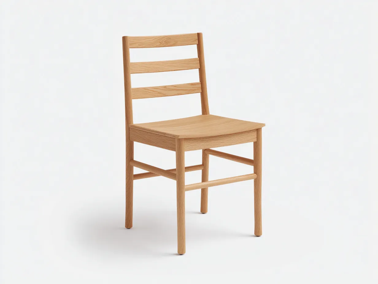 Esszimmerstuhl 48×55×82 cm Holz Rattan Weiß - moderner Stuhl für Außenbereich Terrasse-Tasailoft