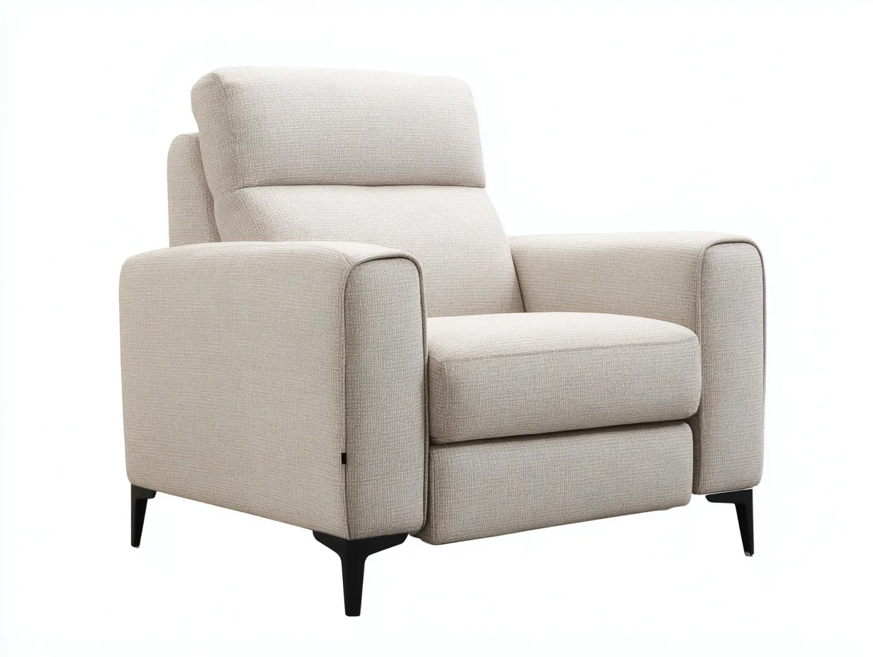 Sessel 95×90×108 cm Stoff Beige - eleganter Fernsehsessel für Wohnzimmer mit weicher Polsterung-Tasailoft