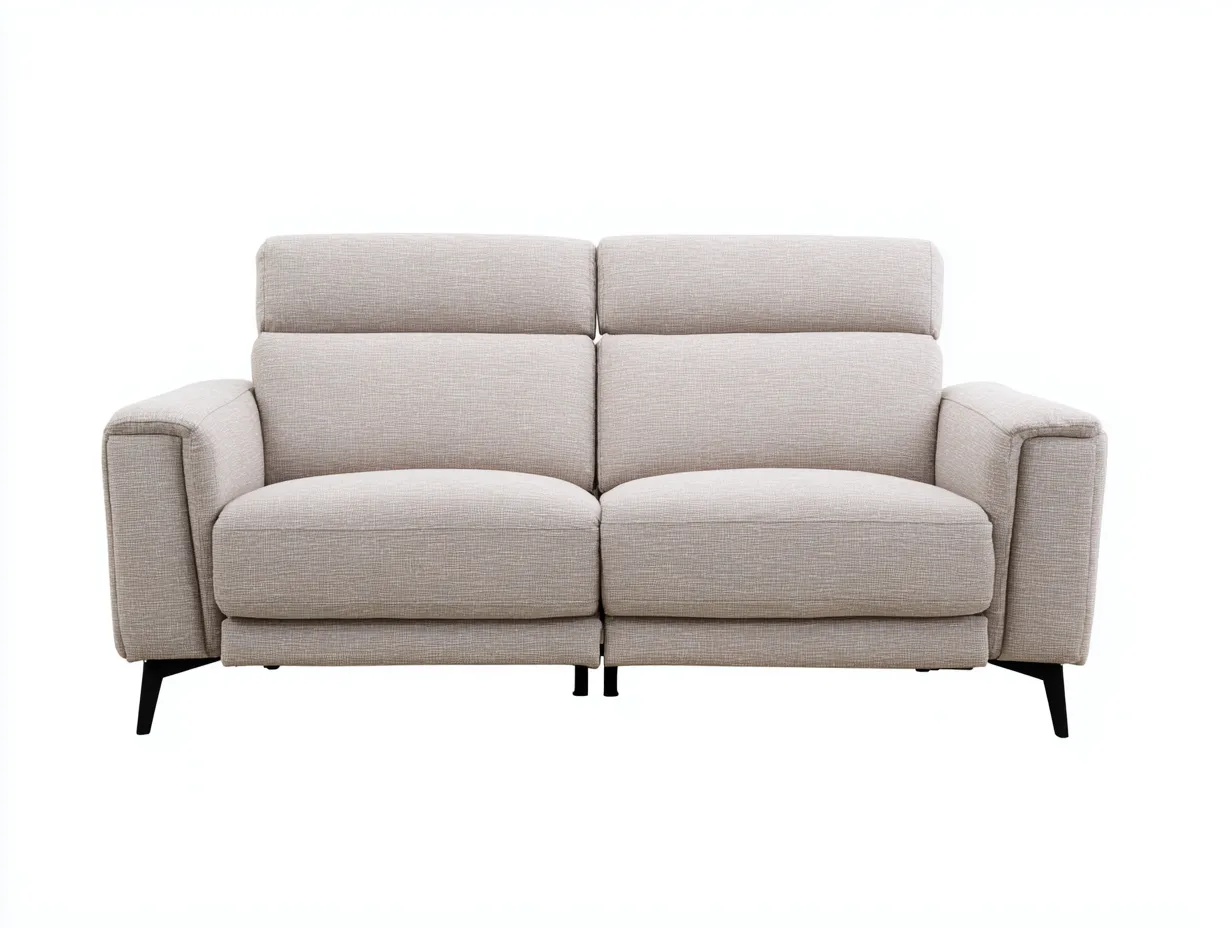 Sessel 92×88×105 cm Stoff Beige - moderner Relaxsessel für Wohnzimmer mit komfortabler Rückenlehne-Tasailoft