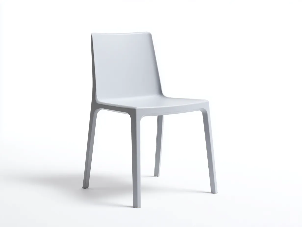 Esszimmerstuhl 52×56×83 cm Kunststoff Grau - minimalistischer Gartenstuhl für Außenbereich-Tasailoft