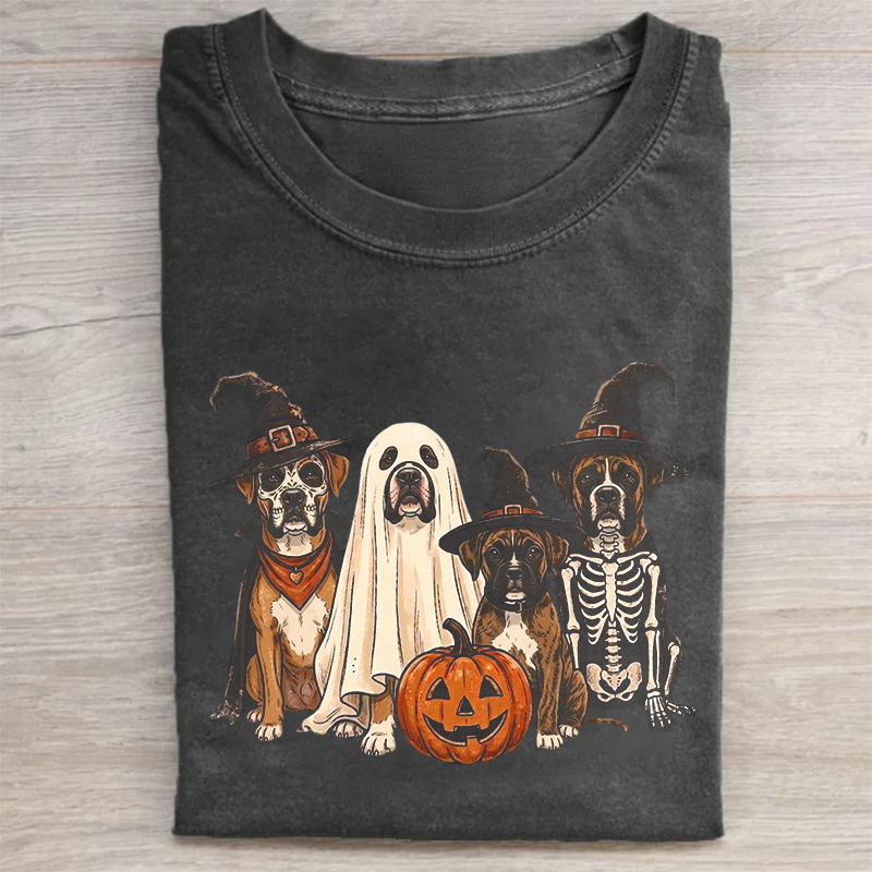 Halloween Boxer Dog T-shirt
