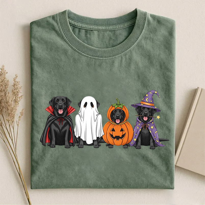 Halloween Black Labrador Dog T-shirt