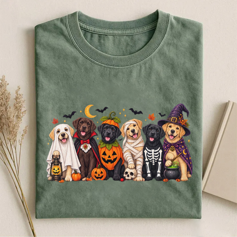 Spooky Labrador Dog Retriever Halloween T-shirt