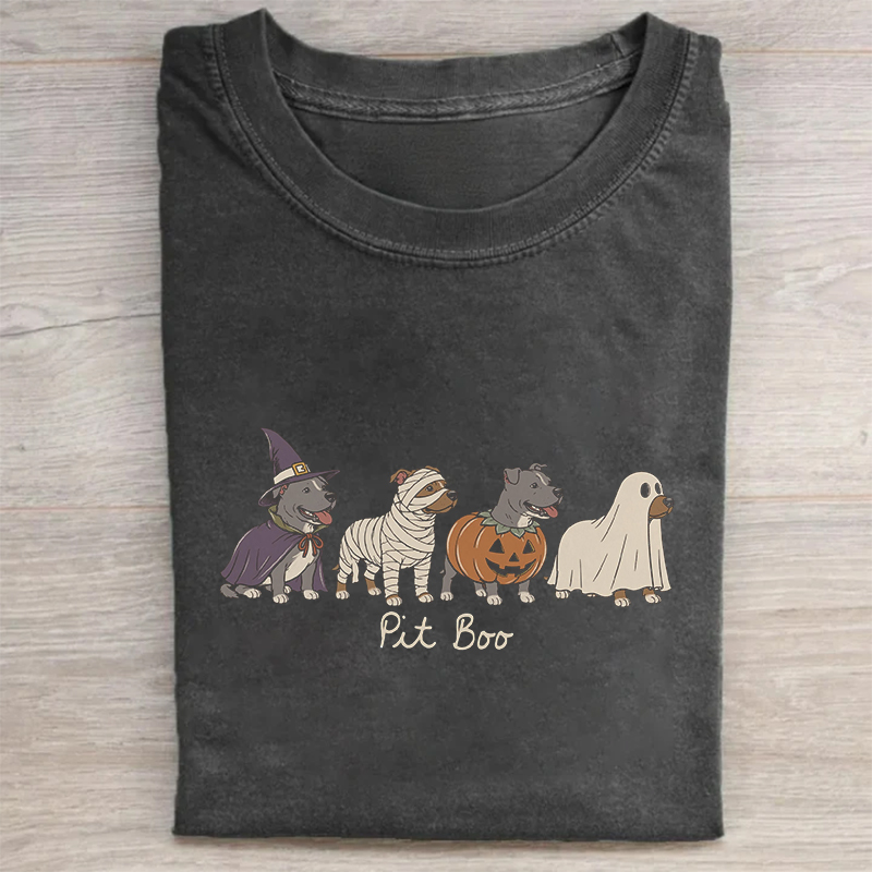 Halloween Pitbull Pit Boo T-shirt