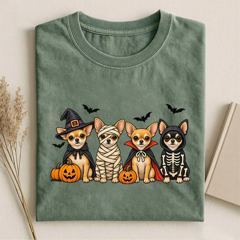 Cute Halloween Chihuahua Dog T-shirt