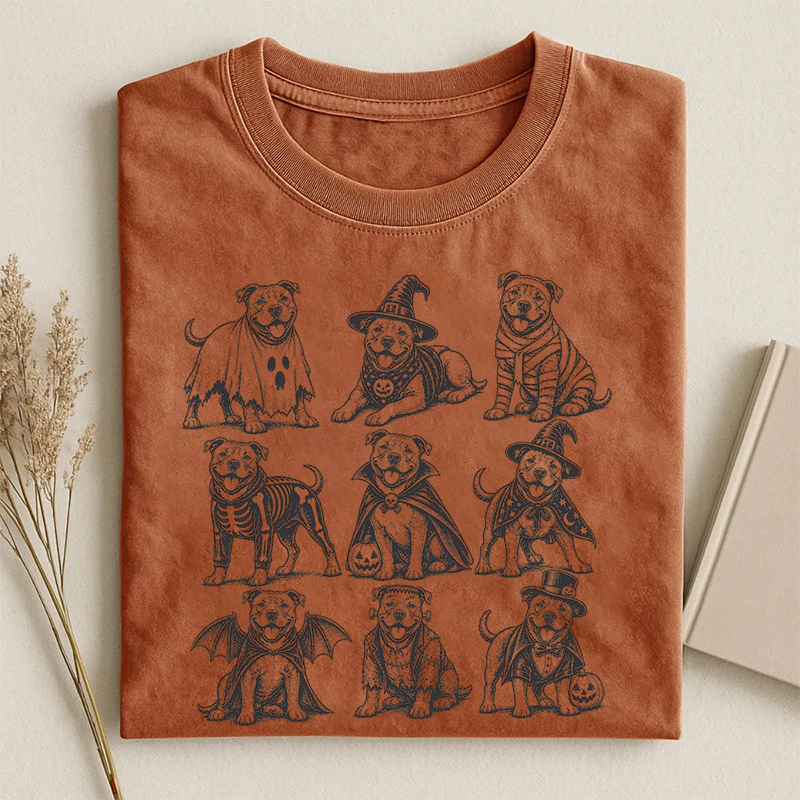 Cute Pitbull Halloween T-shirt