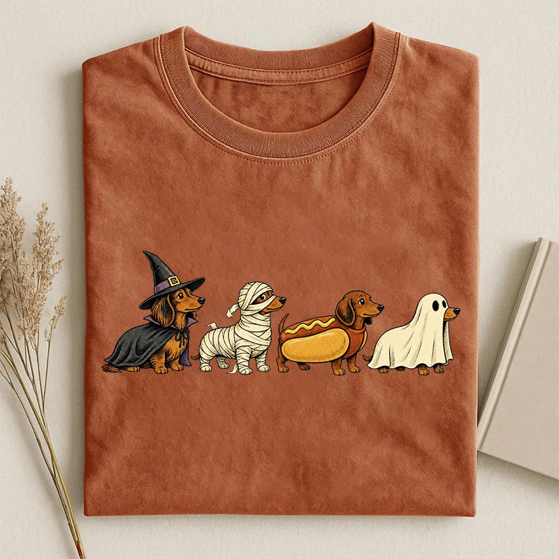 Funny Cute Halloween Dachshund T-shirt