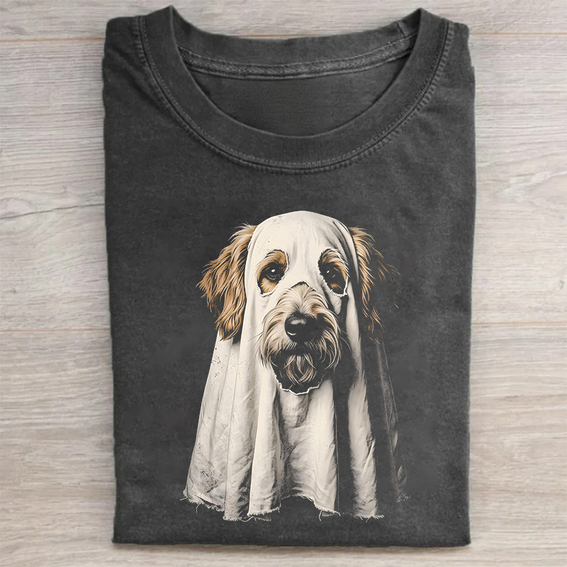 Halloween Ghost Costume Dog T-shirt