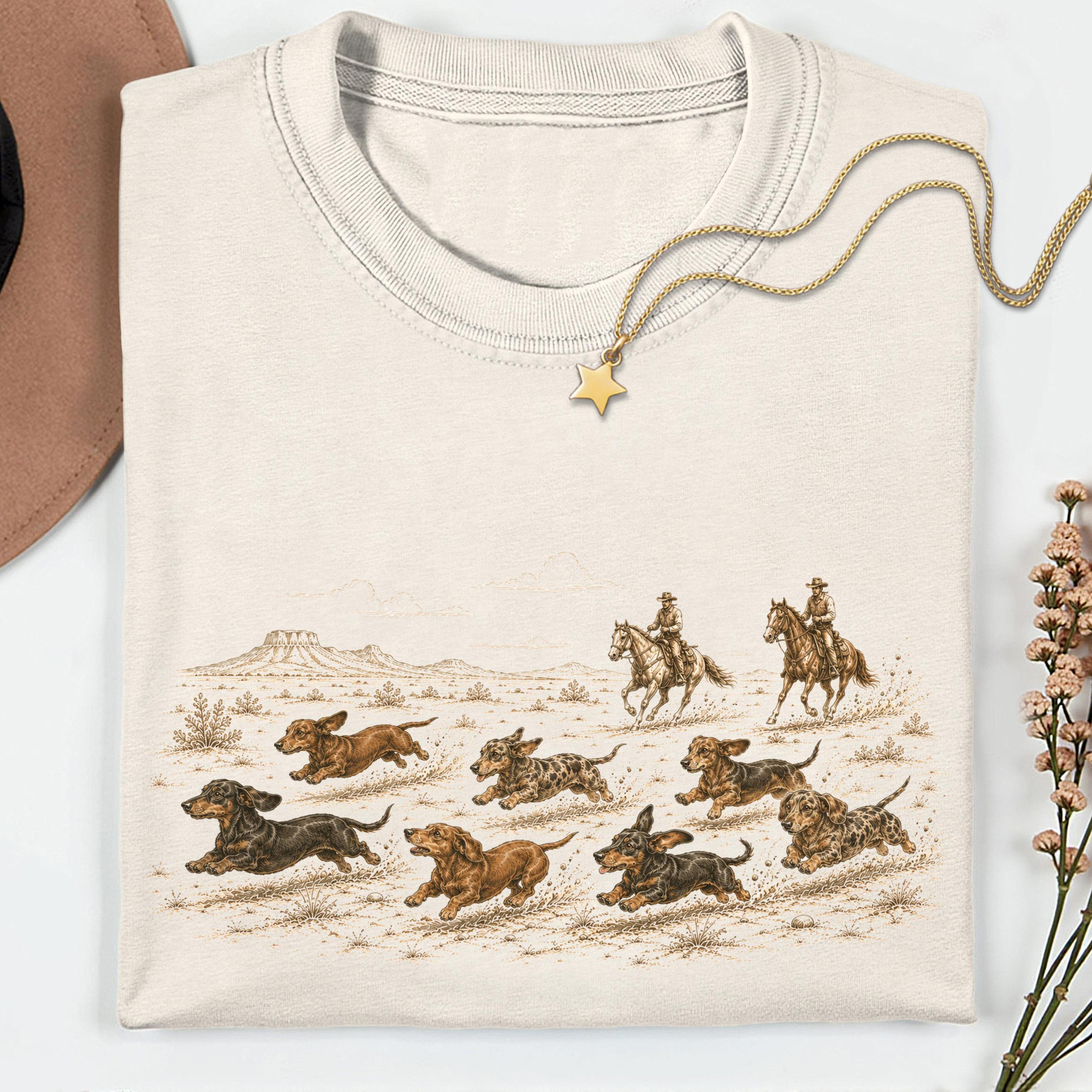 Funny Western Dachshund T-shirt