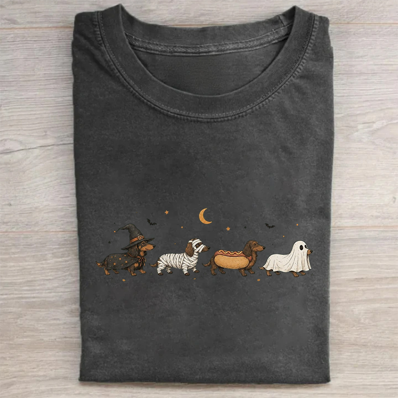 Cute Spooky Halloween Dachshund T-shirt