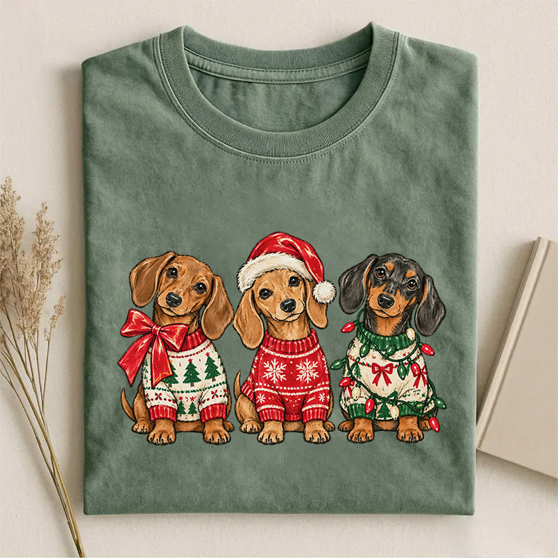 Cute Christmas Dachshund T-shirt