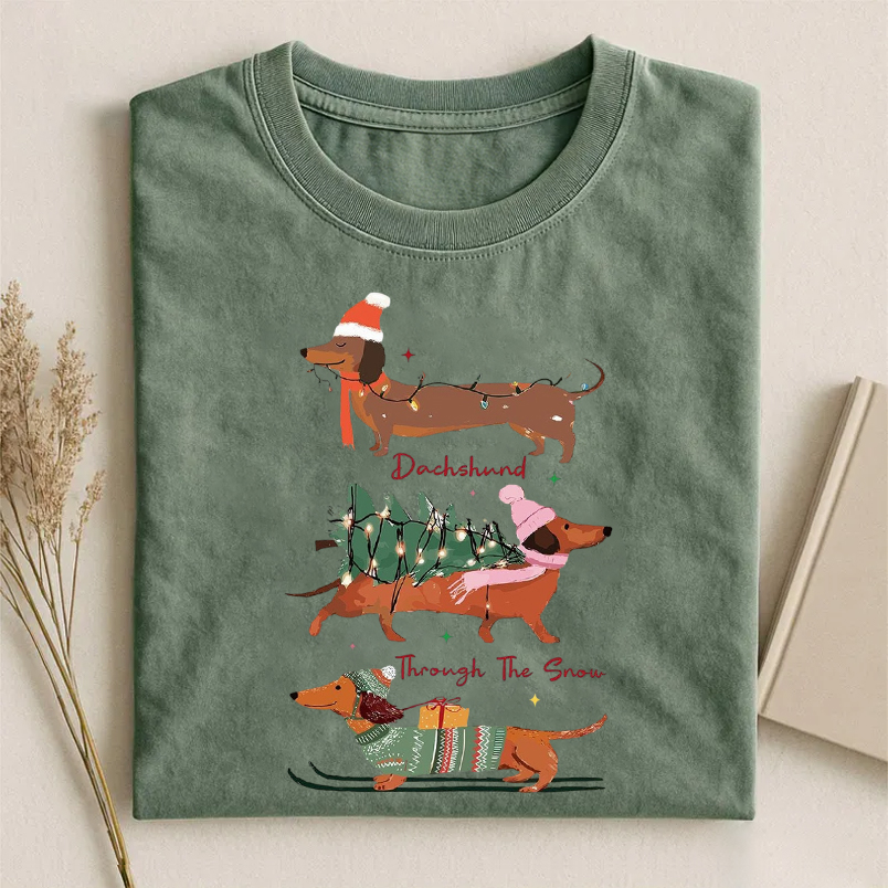 Dachshund Through The Snow T-shirt