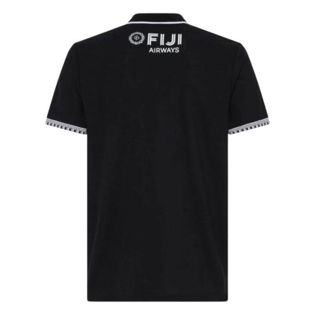 2026-2027 Fiji Rugby Pique Polo (Black) - view 2