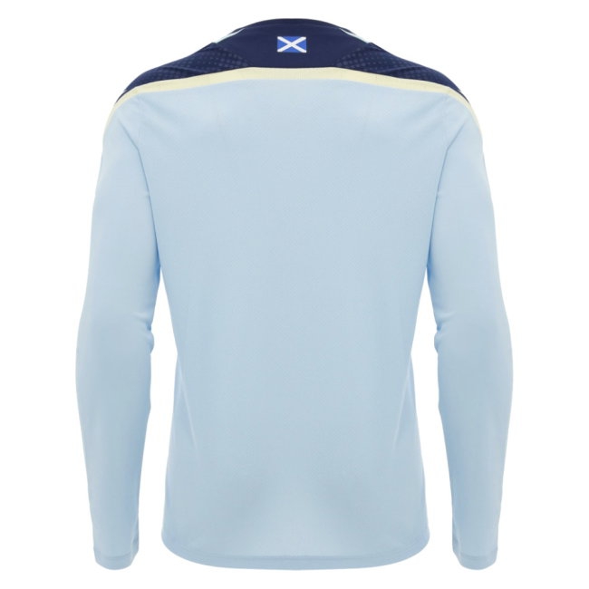 2026-2027 Scotland Rugby Training Poly LS Shirt (Blue) (Your Name) - view 4