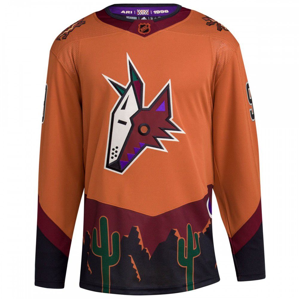 Clayton Keller Arizona Coyotes Reverse Retro 2.0 Athletic Fit Player Jersey Burnt Orange - view 2