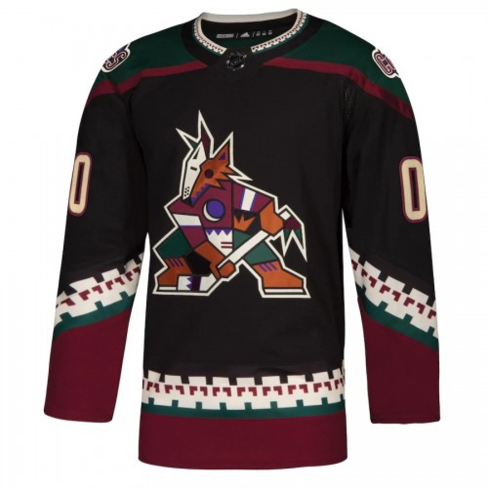Men's Arizona Coyotes Clayton Keller #9 Black Alternate Athletic Fit Jersey - view 2