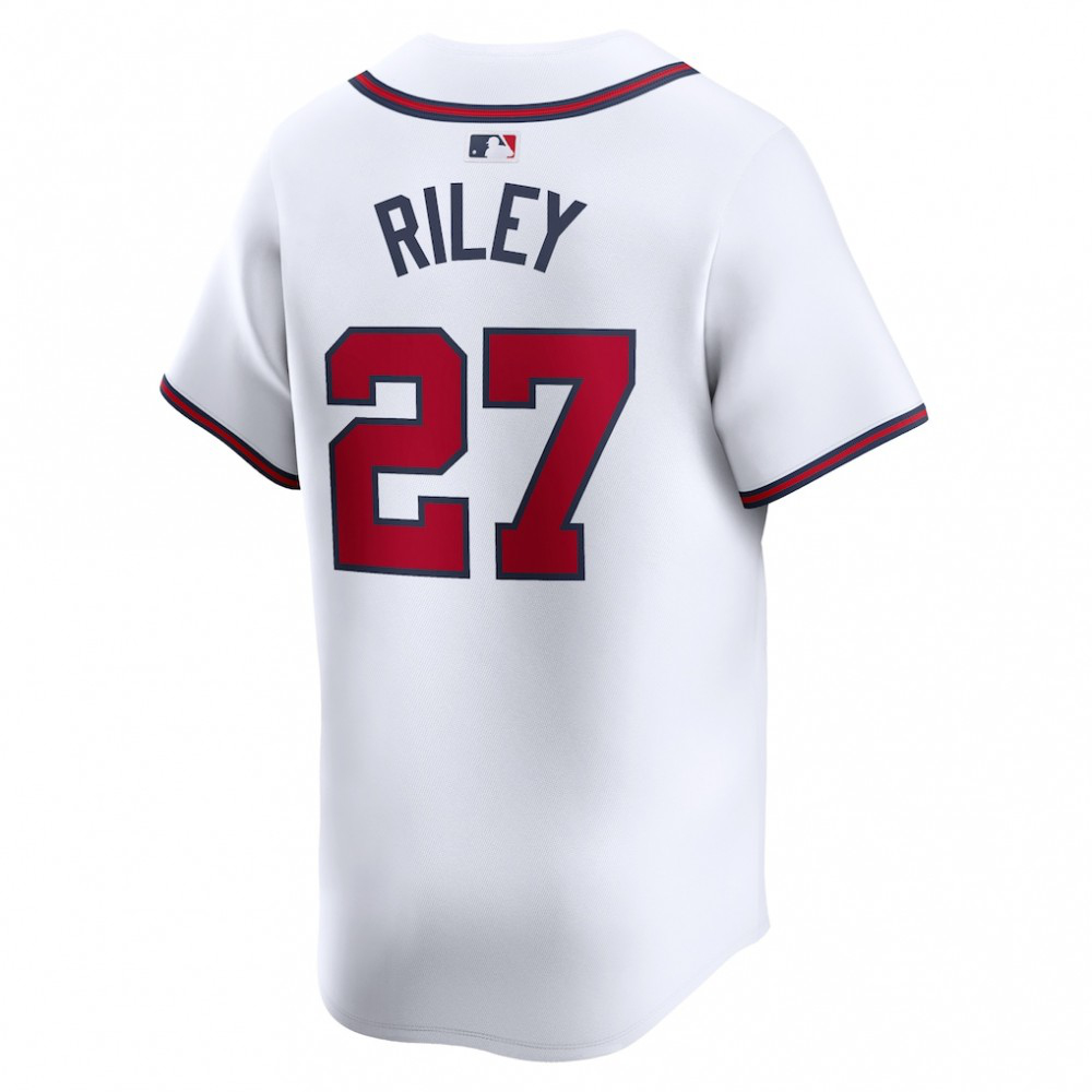 Austin Riley Atlanta Braves Home Limited Player Jersey White - view 3