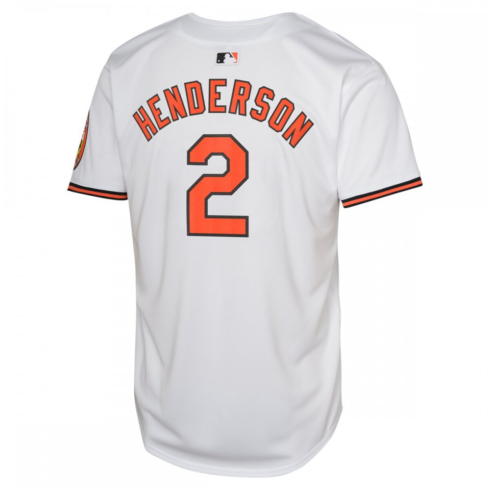 Gunnar Henderson Baltimore Orioles Youth Home Limited Jersey – White - view 3