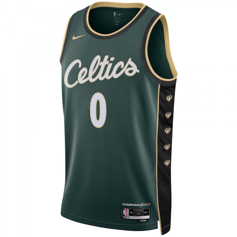 Jayson Tatum Boston Celtics Unisex 2022/23 Swingman Jersey City Edition Kelly Green - view 2