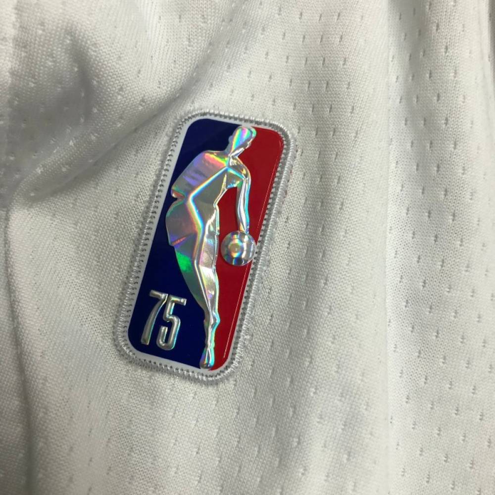 Men's Boston Celtics White 2021/22 Swingman Shorts Association Edition - view 5