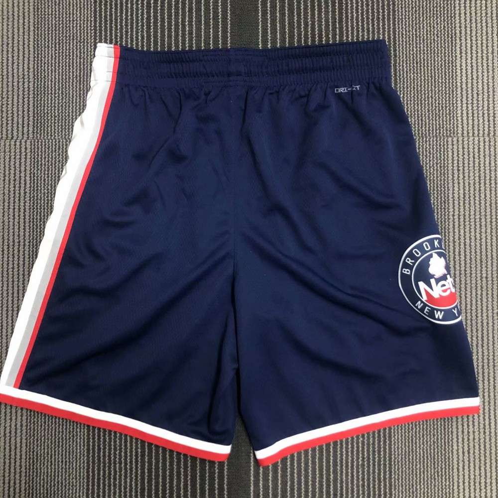 Men's Brooklyn Nets Navy 2021/22 Diamond Swingman Shorts City Edition - view 4