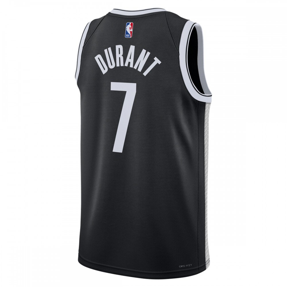 Kevin Durant Brooklyn Nets Unisex 2022/23 Swingman Jersey Icon Edition Black - view 3