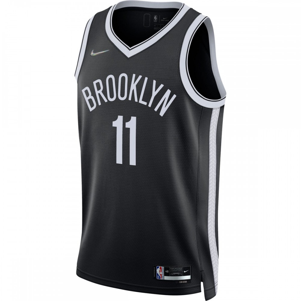 Kyrie Irving Brooklyn Nets 2021/22 Diamond Swingman Jersey Icon Edition Black - view 2