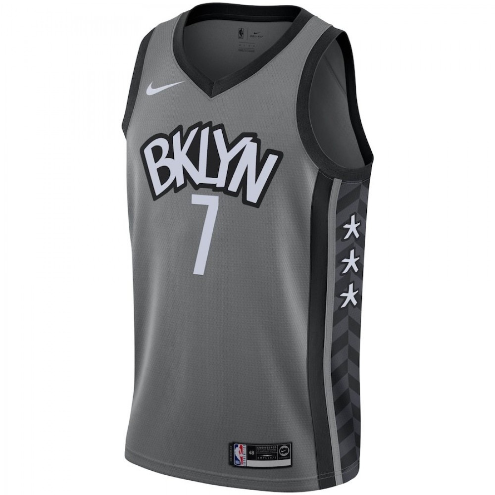 Men's Brooklyn Nets Kevin Durant #7 Gray 2020/21 Swingman Jersey Statement Edition - view 2