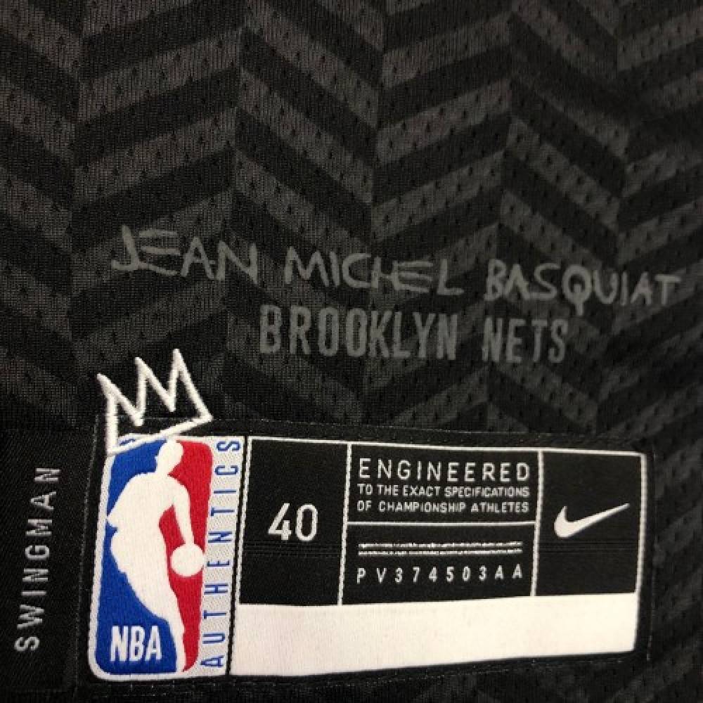 Men's Brooklyn Nets Kevin Durant #7 Black 2020/21 Swingman Player Jersey – City Edition - view 4