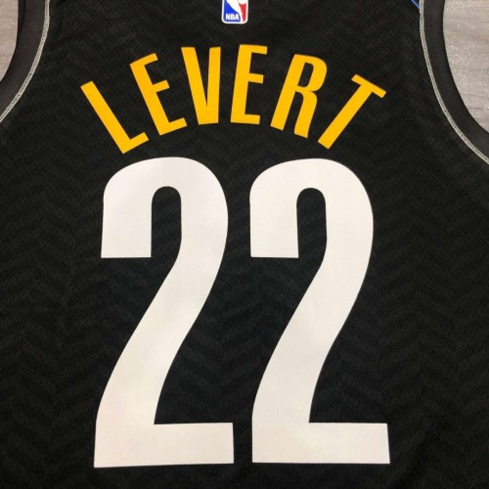 Men's Brooklyn Nets Caris LeVert #22 Black 2020/21 Swingman Player Jersey – City Edition - view 5