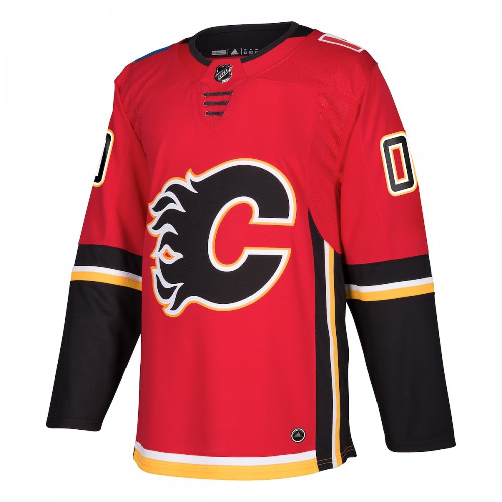 Calgary Flames Athletic Fit Custom Jersey Red - view 2