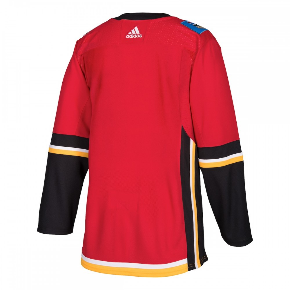 Calgary Flames Home Athletic Fit Blank Jersey Red - view 3
