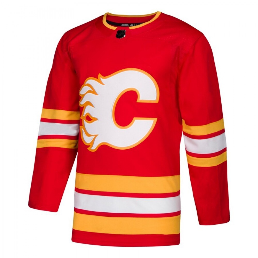 Men's Calgary Flames Red Alternate Athletic Fit Jersey - view 2