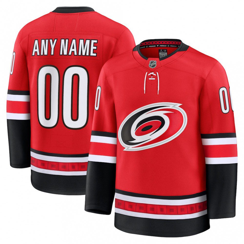 Men's Carolina Hurricanes Alternate Premium Custom Jersey Red