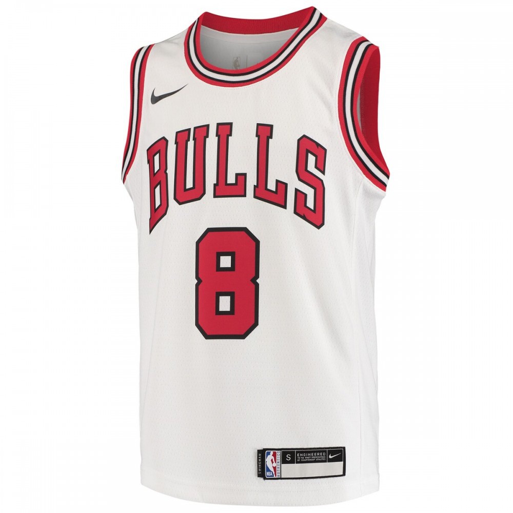 Zach LaVine Chicago Bulls Youth 2020/21 Swingman Jersey Association Edition White - view 2