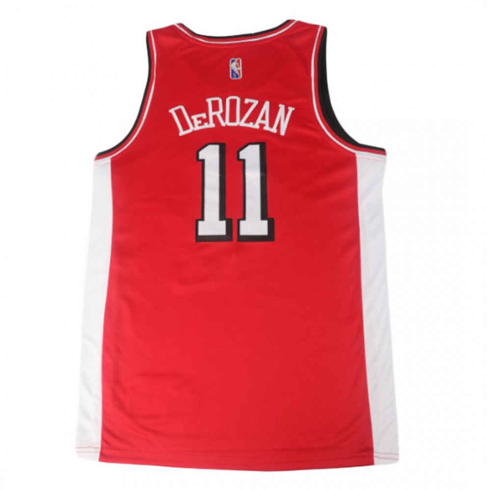 Chicago Bulls DeMar DeRozan #11 Red 2021/22 Swingman 75th Anniversary Jersey City Edition - view 2