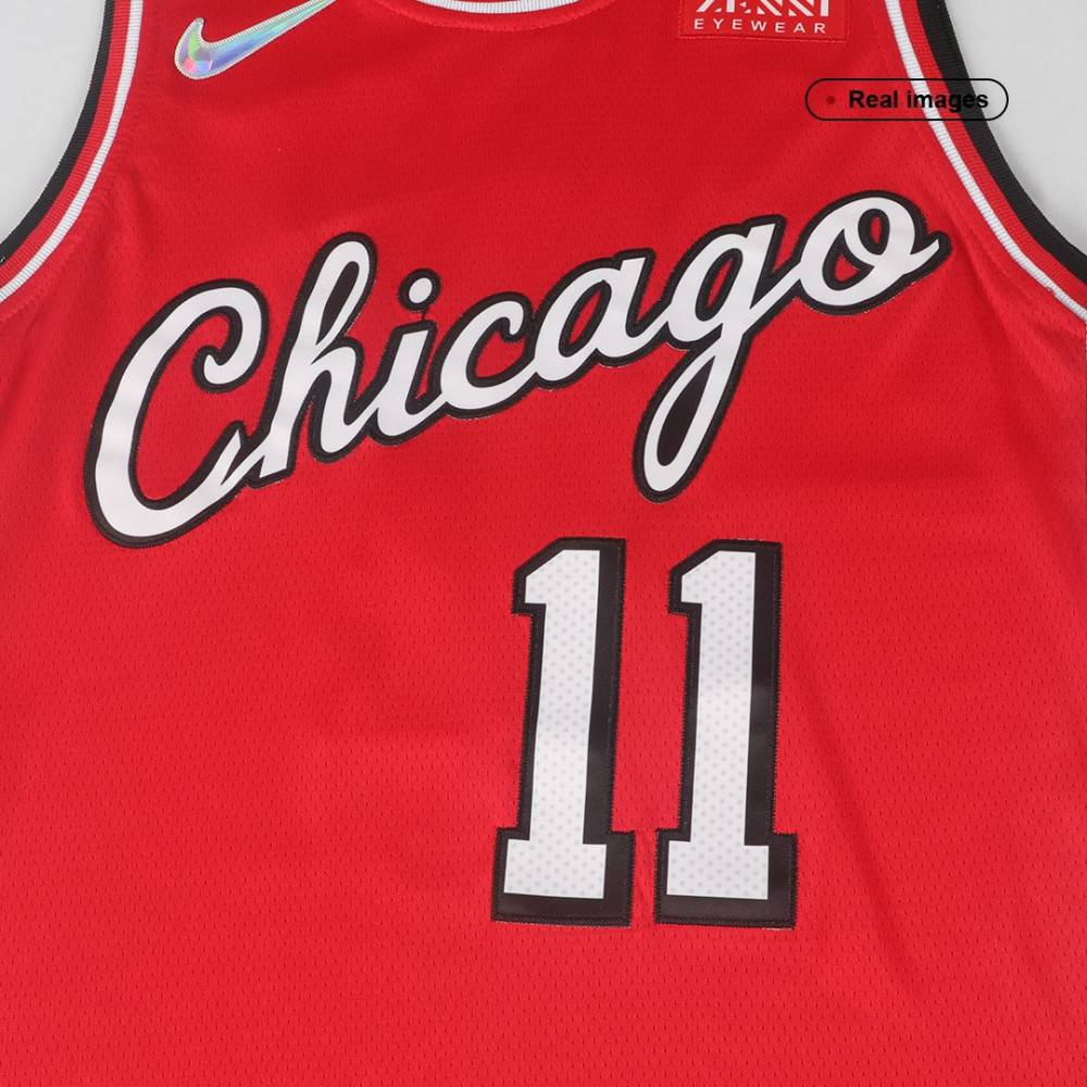 Chicago Bulls DeMar DeRozan #11 Red 2021/22 Swingman 75th Anniversary Jersey City Edition - view 5
