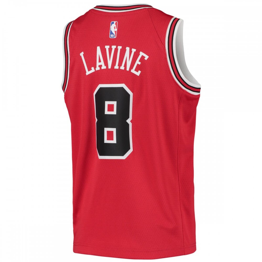 Zach LaVine Chicago Bulls Youth 2020/21 Swingman Jersey Icon Edition Red - view 3