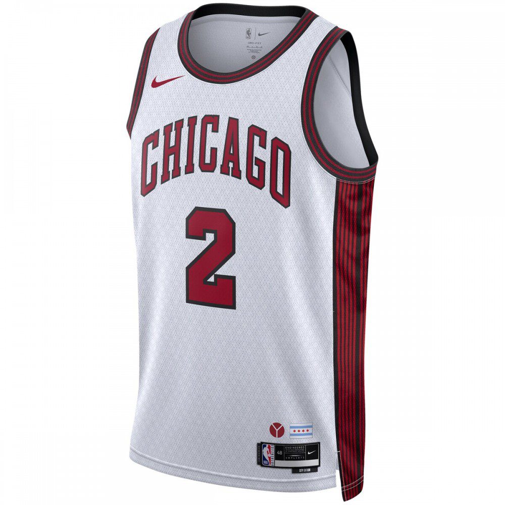 Lonzo Ball Chicago Bulls Unisex 2022/23 Swingman Jersey City Edition White - view 2