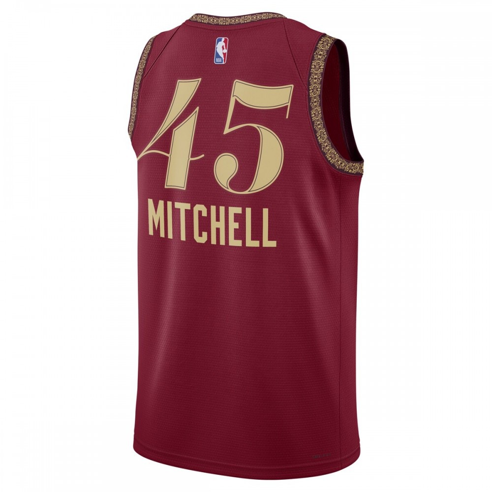 Donovan Mitchell Cleveland Cavaliers Unisex 2023/24 Swingman Jersey Wine City Edition - view 3