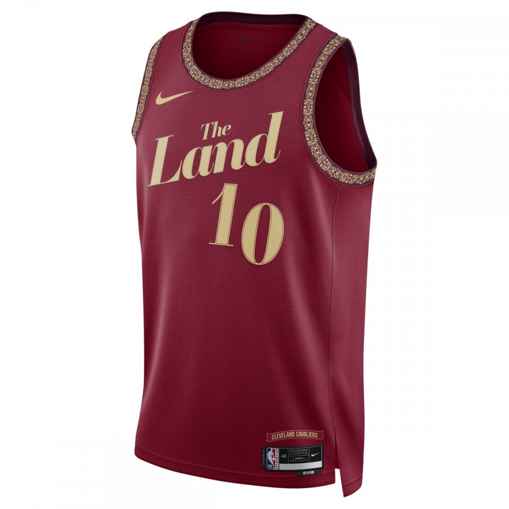 Darius Garland Cleveland Cavaliers Unisex 2023/24 Swingman Jersey Wine City Edition - view 2