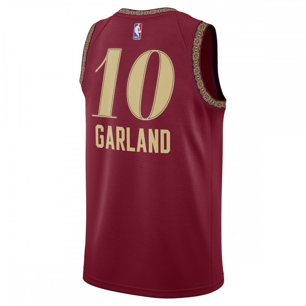 Darius Garland Cleveland Cavaliers Unisex 2023/24 Swingman Jersey Wine City Edition - view 3