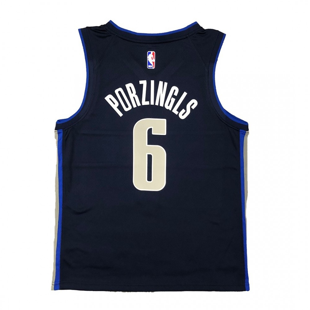 Men's Dallas Mavericks PORZINGIS #6 Blue Swingman NBA Jersey - view 2