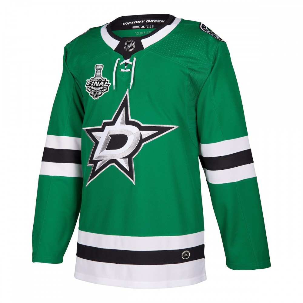Dallas Stars 2020 Stanley Cup Final Bound Athletic Fit Patch Jersey Kelly Green - view 2