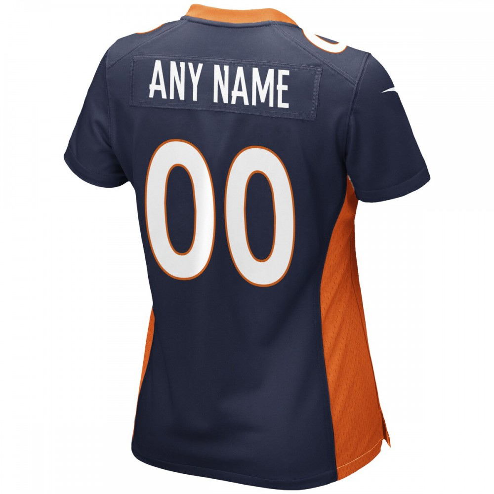 Denver Broncos Women's Alternate Custom Game Jersey Navy - view 3