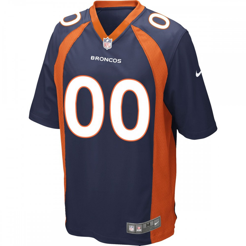 Denver Broncos Alternate Custom Game Jersey Navy - view 2