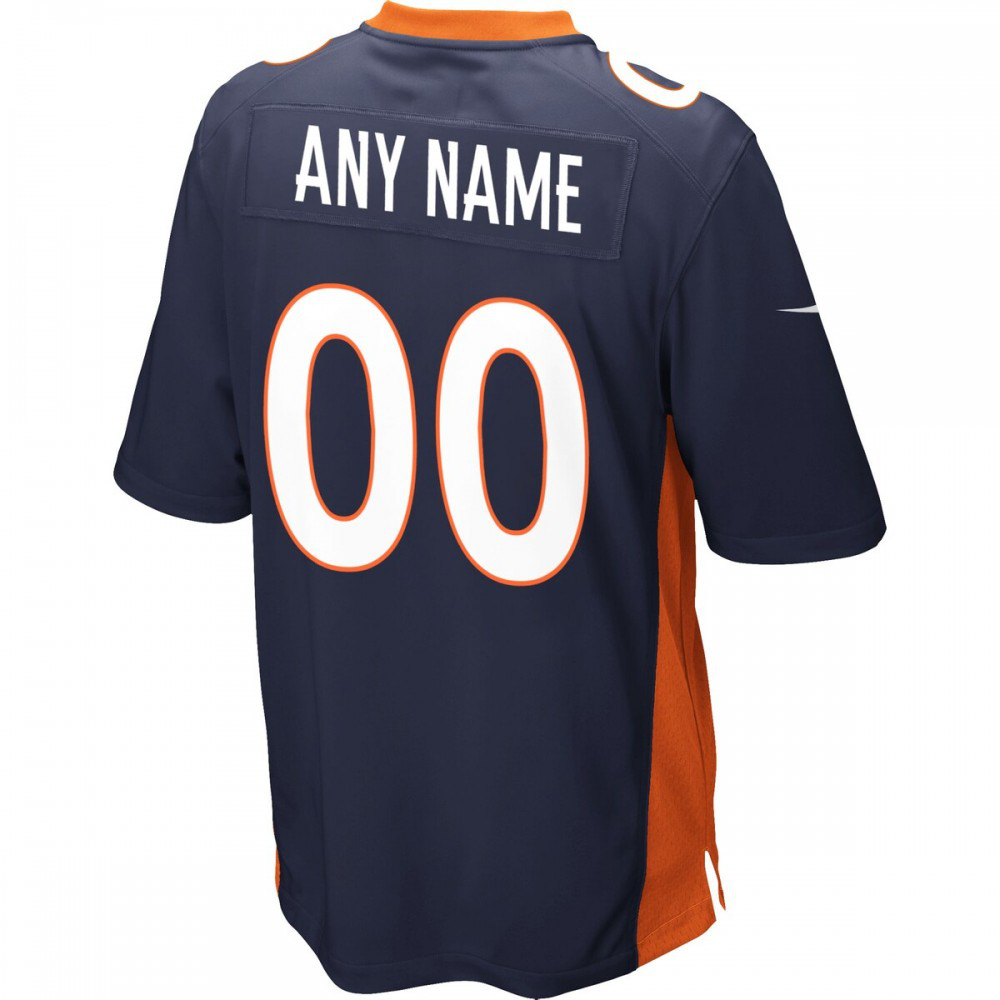 Denver Broncos Alternate Custom Game Jersey Navy - view 3