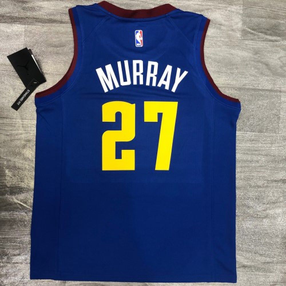 Men's Denver Nuggets Jamal Murray #27 Jordan Blue 2020/21 Swingman Jersey Statement Edition - view 4